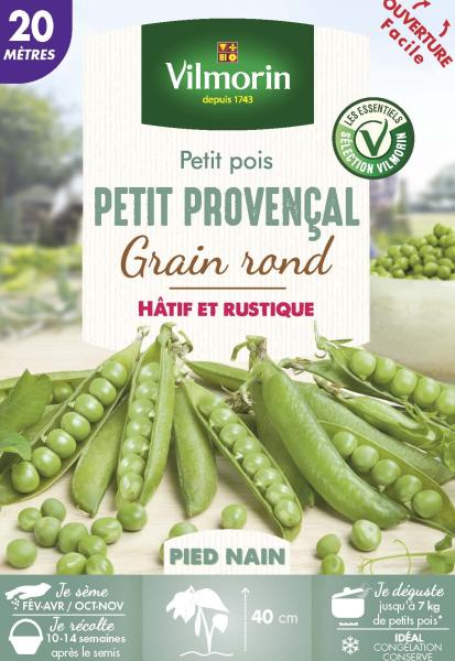 Légumes Secs - Pois Nain à Grain Rond Petit Provencal - 20 m - PACKAGING_RECTO